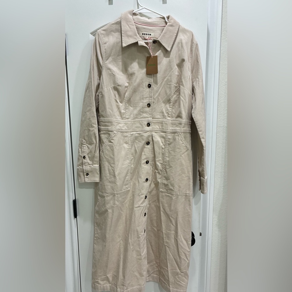 Boden Corduroy Midi Dress NWT